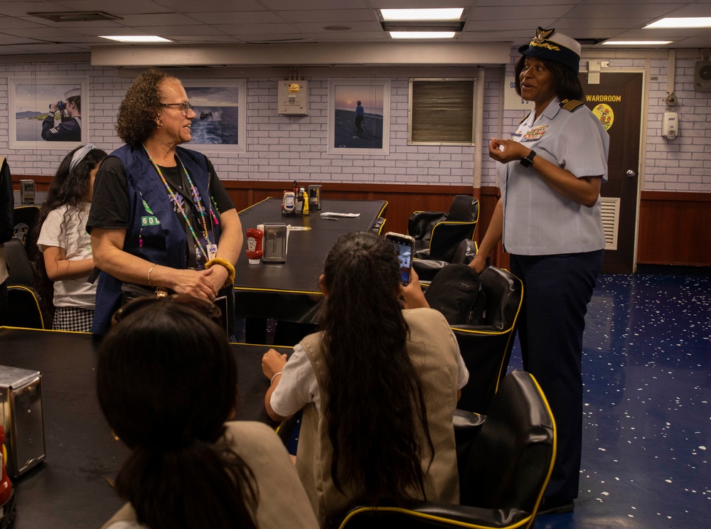 Girl Scout Troop 6000 tours Wasp