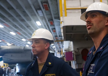 Aviation Ordnanceman Operates Crane in Hnagar Bay