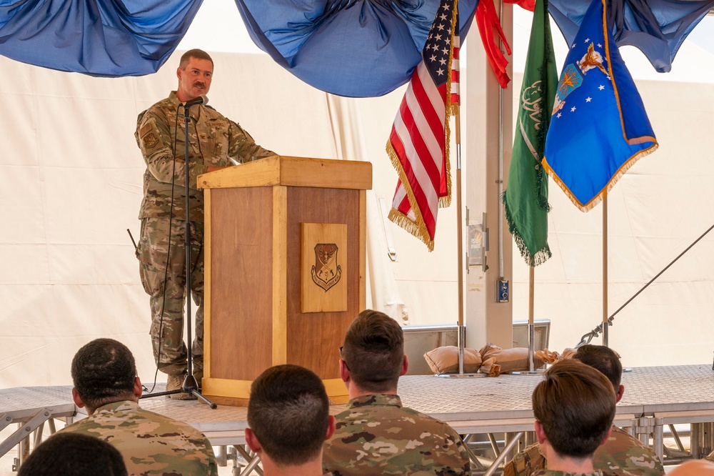 378th EFSS holds change of command ceremony