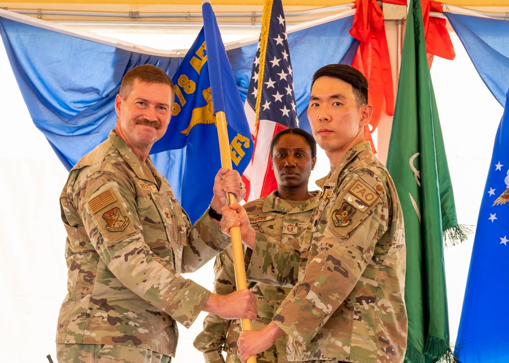 378th EFSS holds change of command ceremony