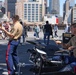 Quantico Marine Rock Band performs aboard the USS WASP (LHD 1) during Fleet Week