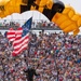 Army Golden Knights make parachute jump with American flag for Indy 500