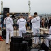 Sailors assigned to Navy Band Southwest perform at the Santa Monica pier during LAFW