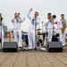 Sailors assigned to Navy Band Southwest perform at the Santa Monica pier during LAFW