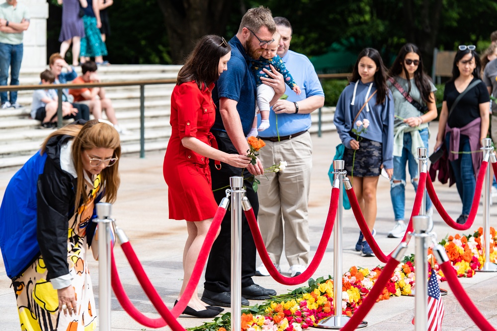 Flowers of Remembrance Day 2023 at Arlington National Cemetery