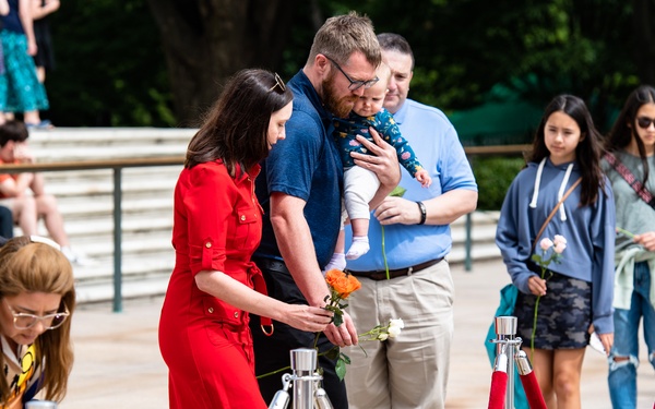 Flowers of Remembrance Day 2023 at Arlington National Cemetery