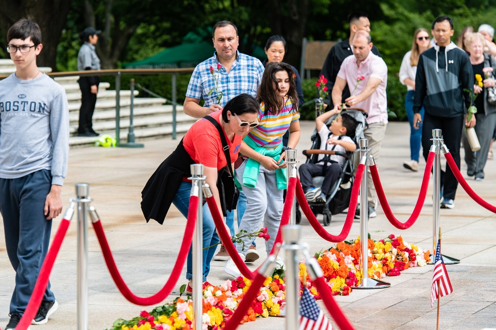 Flowers of Remembrance Day 2023 at Arlington National Cemetery