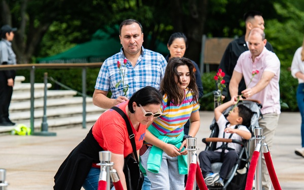 Flowers of Remembrance Day 2023 at Arlington National Cemetery