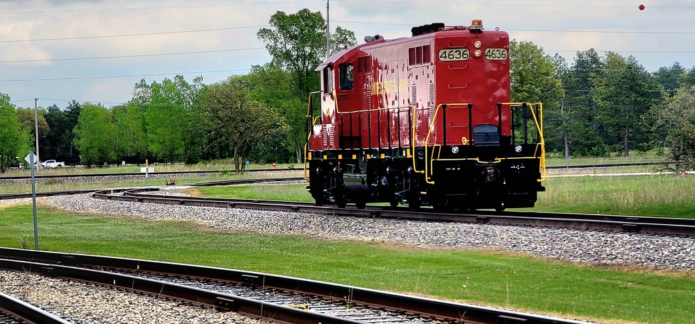 Army locomotives at Fort McCoy key to success of first rail movement at installation in 2023