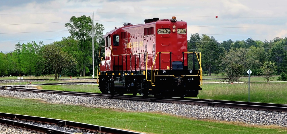 Army locomotives at Fort McCoy key to success of first rail movement at installation in 2023