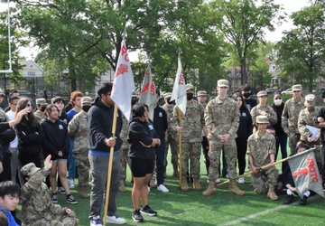 USAG Fort Hamilton Commander visits local JROTC Cadets