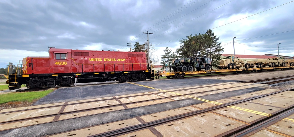 Army locomotives at Fort McCoy key to success of first rail movement at installation in 2023