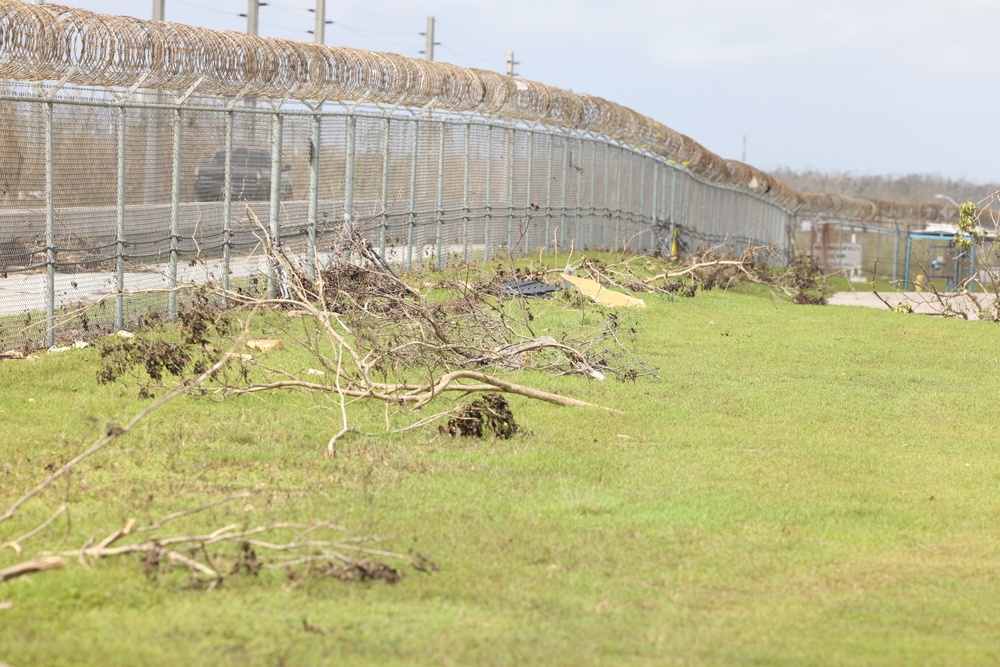 Damage assessments conducted aboard Camp Blaz following Typhoon Mawar