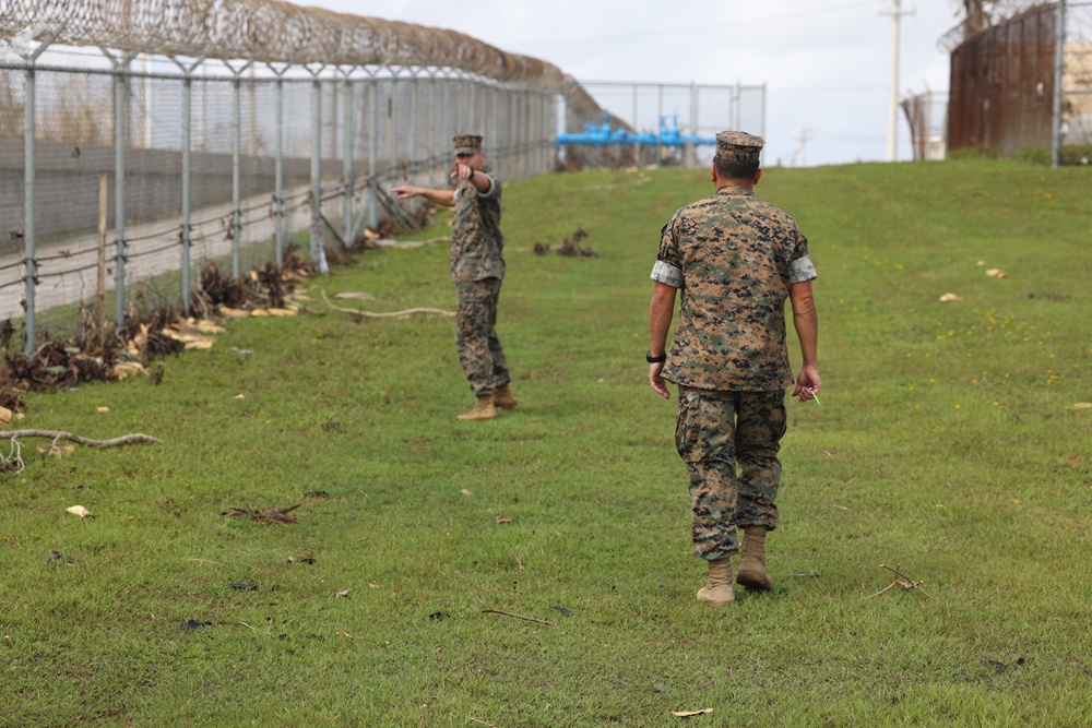 Damage assessments conducted aboard Camp Blaz following Typhoon Mawar