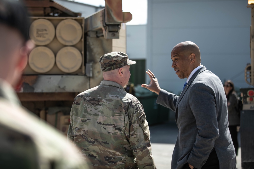 U.S. Senator Cory Brooker Visits Troops in Estonia