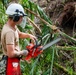 Sailors assigned to NMCB1 and SRT1 Work to Clear Fuel Depot Roads Following Typhoon Mawar