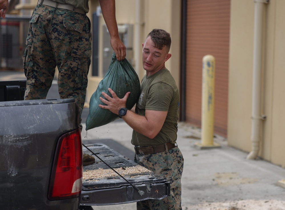 Marines Conduct Typhoon Mawar Recovery Efforts at Andersen Air Force Base