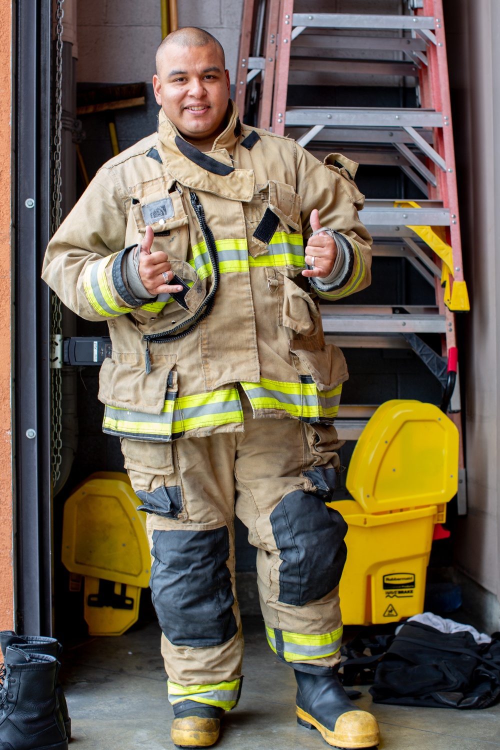 Sailors spend the day at Fire Station 64 during LAFW 2023