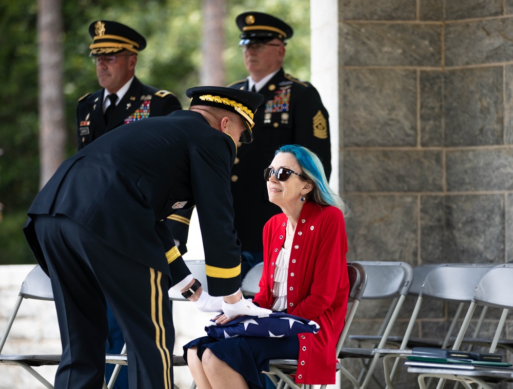 Cpl. Luther H. Story's full military honors graveside ceremony