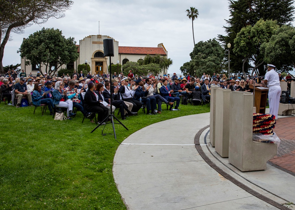 Redondo Beach Elks Lodge No. 1378 hosts a veterans Memorial Day ceremony during the Los Angeles Navy fleet week