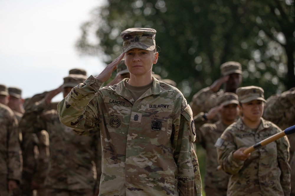 The 122nd Chemical Battalion attends Saber Guardian opening ceremony