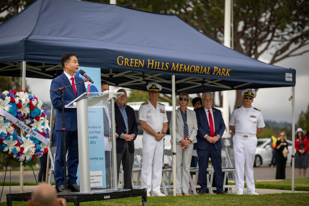 Memorial Day Ceremony at Green Hills Memorial Park - LAFW