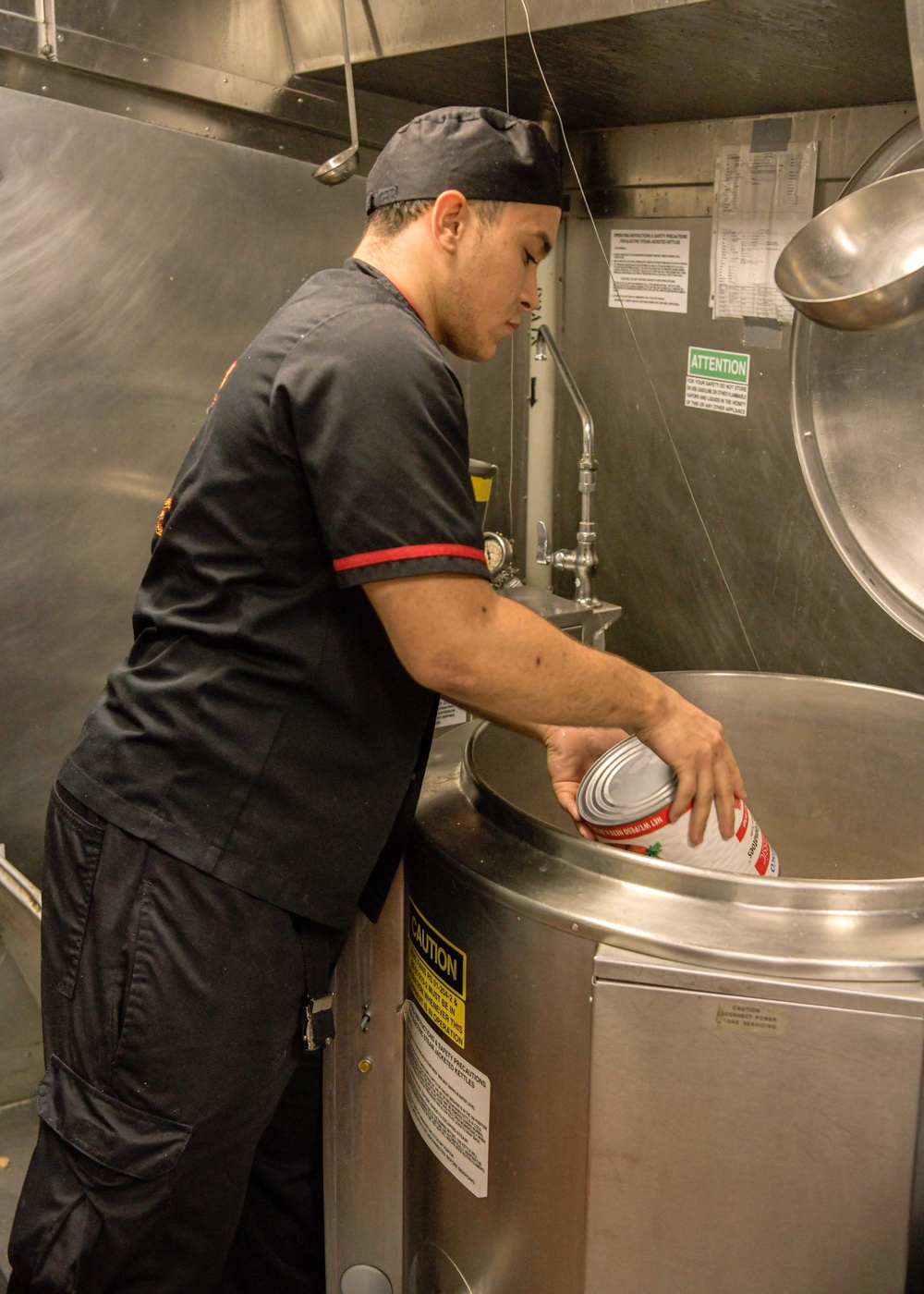 USS Oscar Austin (DDG 79) Culinary Specialist highlight during Formidable Shield 2023