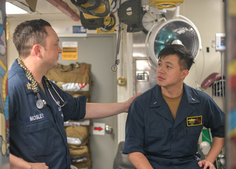 USS Oscar Austin (DDG 79) Hospital Corpsman highlight during Formidable Shield 2023
