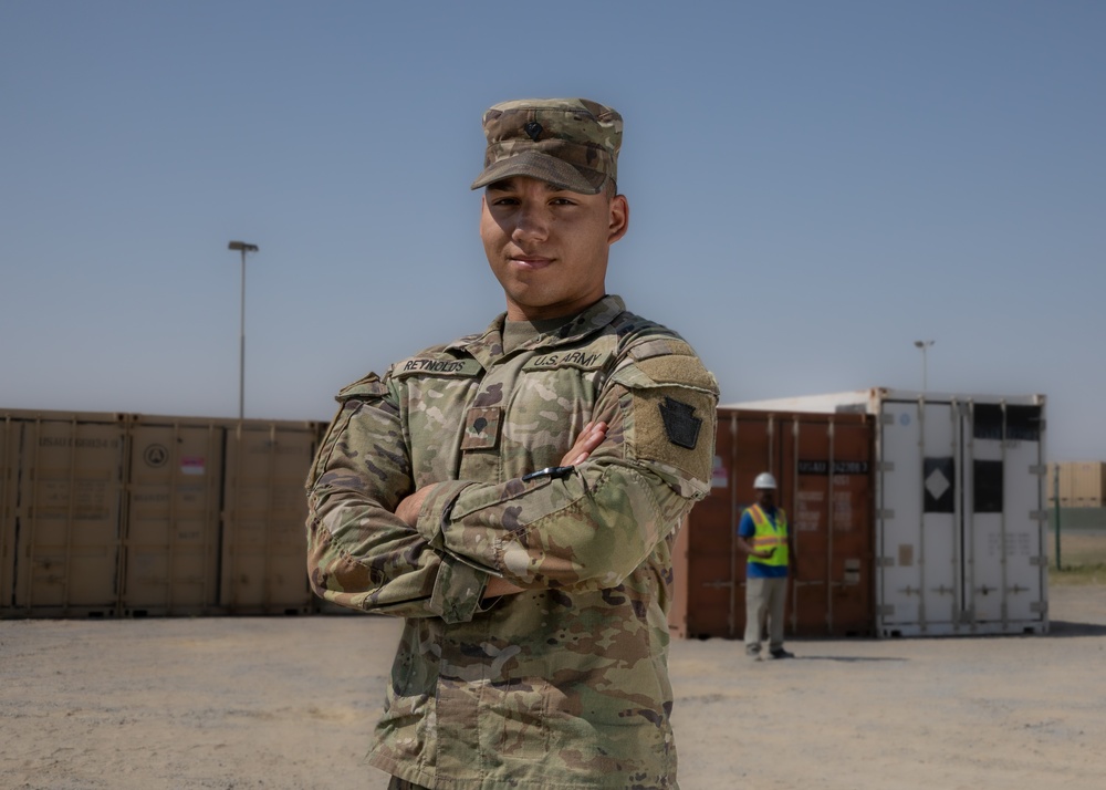 Spc. Robert Reynolds is USARCENT's &quot;Strong Sergeant, Strong Soldier of the Week&quot;