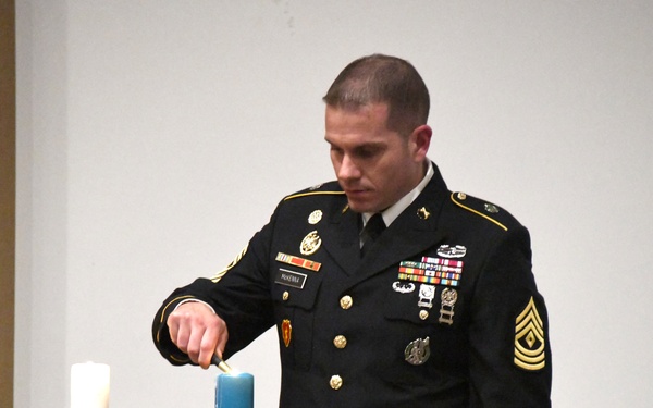 Allied Forces North Battalion, United States Army NATO Brigade, NCO induction ceremony, Montgomery auditorium, SHAPE, BE, May 19,  2023