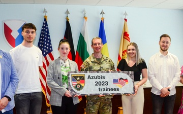 USAG Rheinland-Pfalz welcomes four new apprentices, fosters cross-cultural relationships