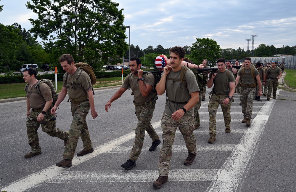 Team Pope march for the fallen