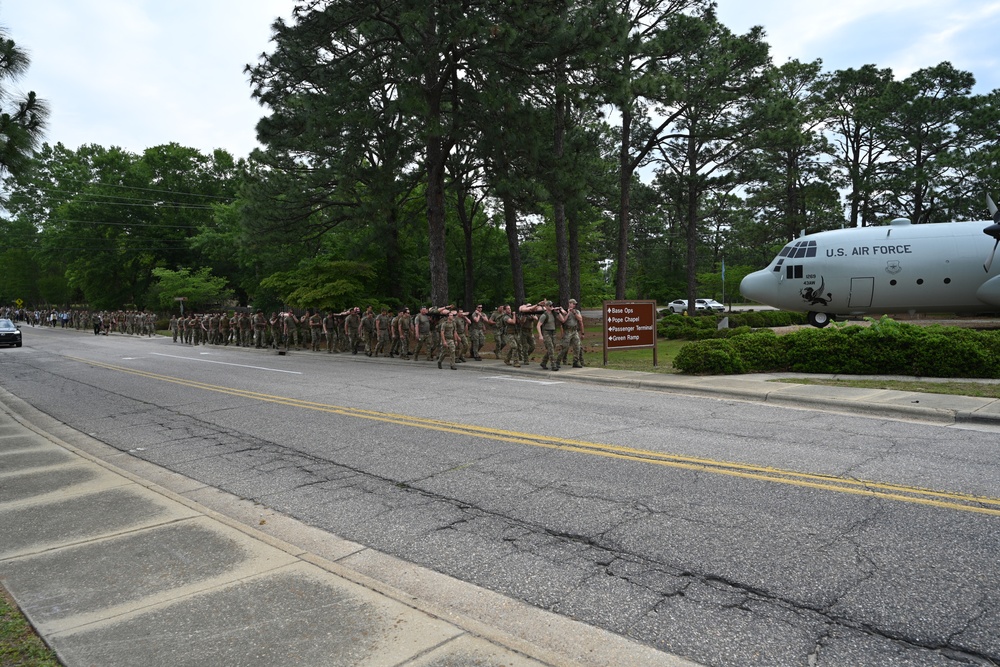 Team Pope march for the fallen