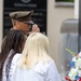 Gen. Hamilton lays the Gold Star Mothers wreath