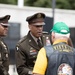 Gen. Hamilton shakes hands with Capt. Mike Rose