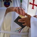 Soldiers in the field during Defender Europe - Saber Guardian attend rare traditional Catholic Mass