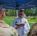 Soldiers in the field during Defender Europe - Saber Guardian attend rare traditional Catholic Mass