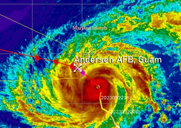 AFIMSC disaster response team deploys to help recover Guam after Typhoon Mawar