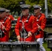 The Battle Color Detachment performs at the Naval Academy