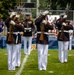 The Battle Color Detachment performs at the Naval Academy