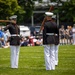 The Battle Color Detachment performs at the Naval Academy