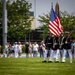 The Battle Color Detachment performs at the Naval Academy