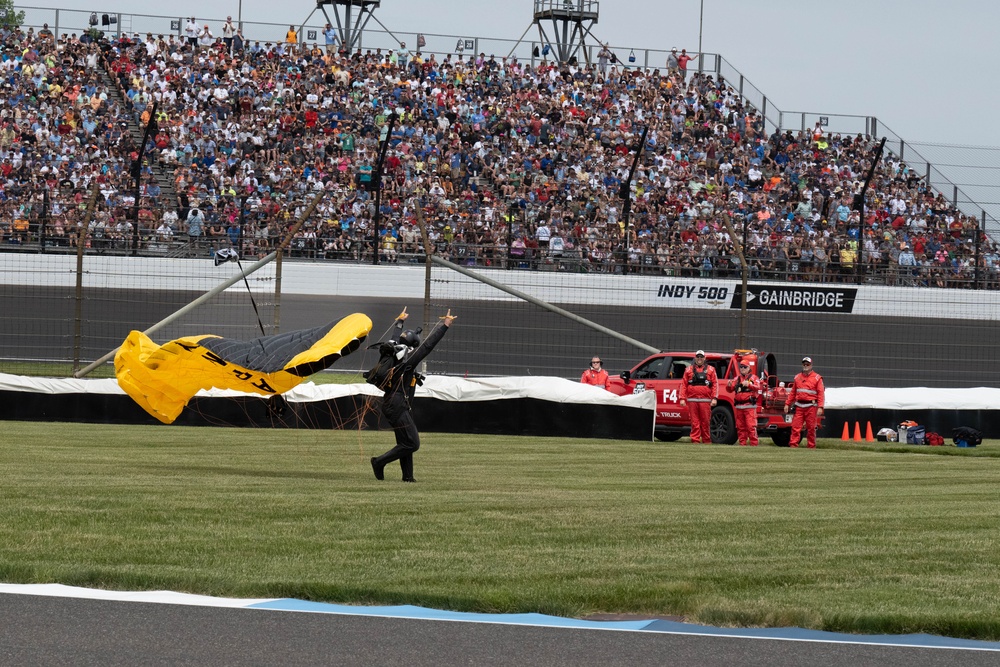 Opening ceremonies of the 107th running of the Indianapolis 500