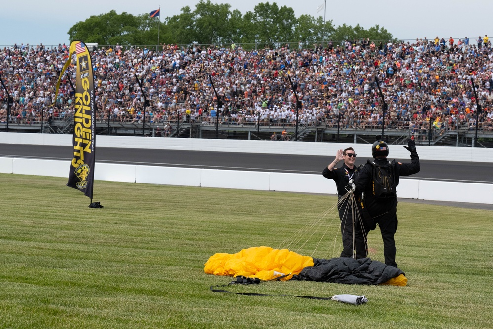 Opening ceremonies of the 107th running of the Indianapolis 500