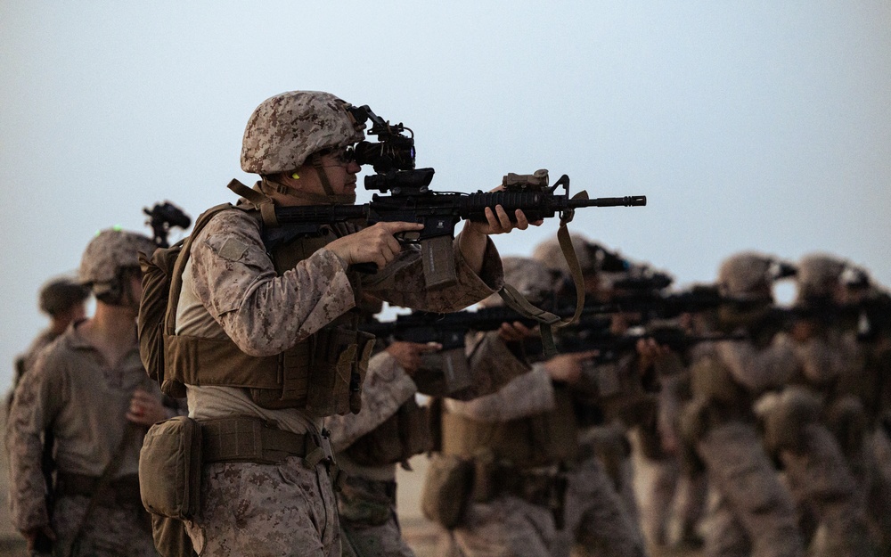 Marines conduct live fire evolution during Intrepid Maven 23.3
