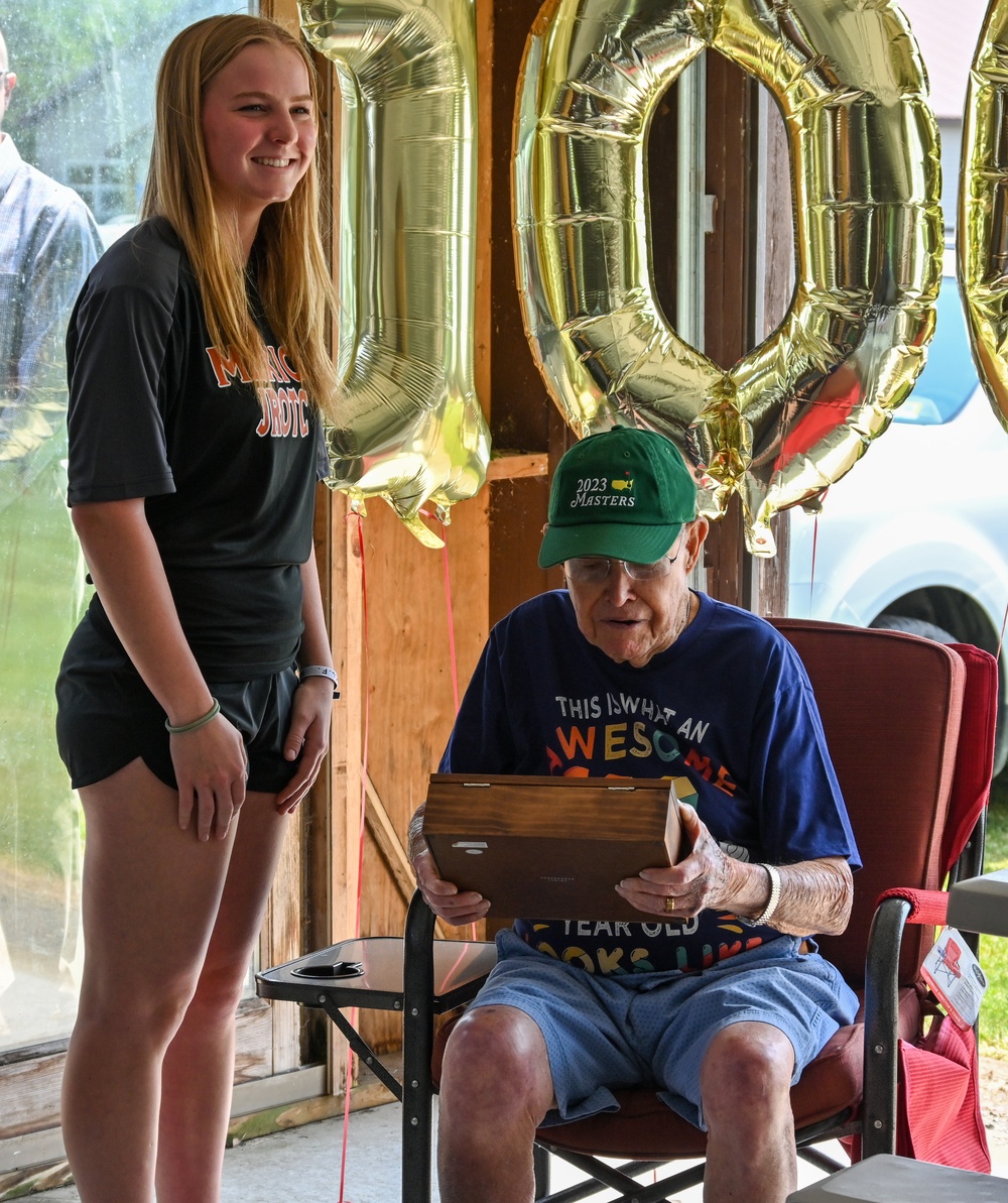 45th Infantry Division veteran honored on 100th Birthday