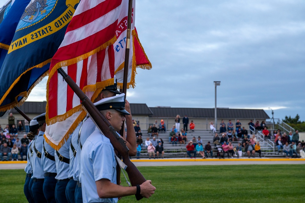 Coast Guard Gold Star Memorial Day Weekend Sunset Parade at Coast Guard Training Center Cape May, N.J.