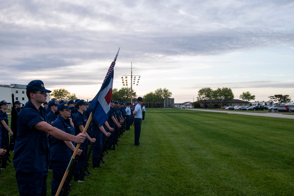 Coast Guard Gold Star Memorial Day Weekend Sunset Parade at Coast Guard Training Center Cape May, N.J.