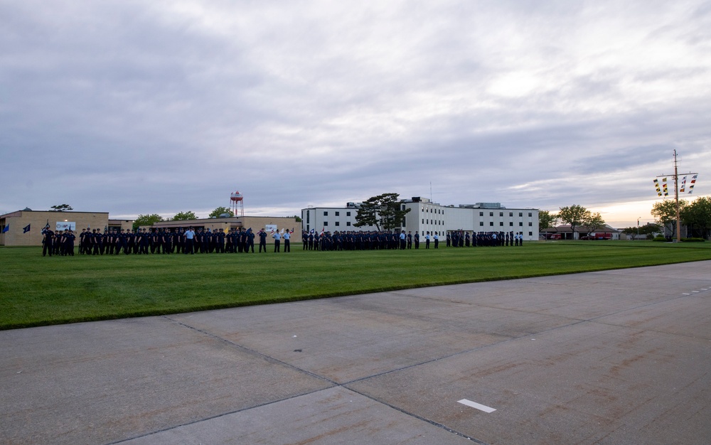 Coast Guard Gold Star Memorial Day Weekend Sunset Parade at Coast Guard Training Center Cape May, N.J.