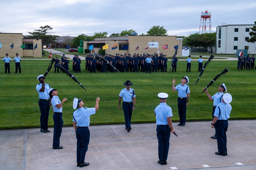 Coast Guard Gold Star Memorial Day Weekend Sunset Parade at Coast Guard Training Center Cape May, N.J.